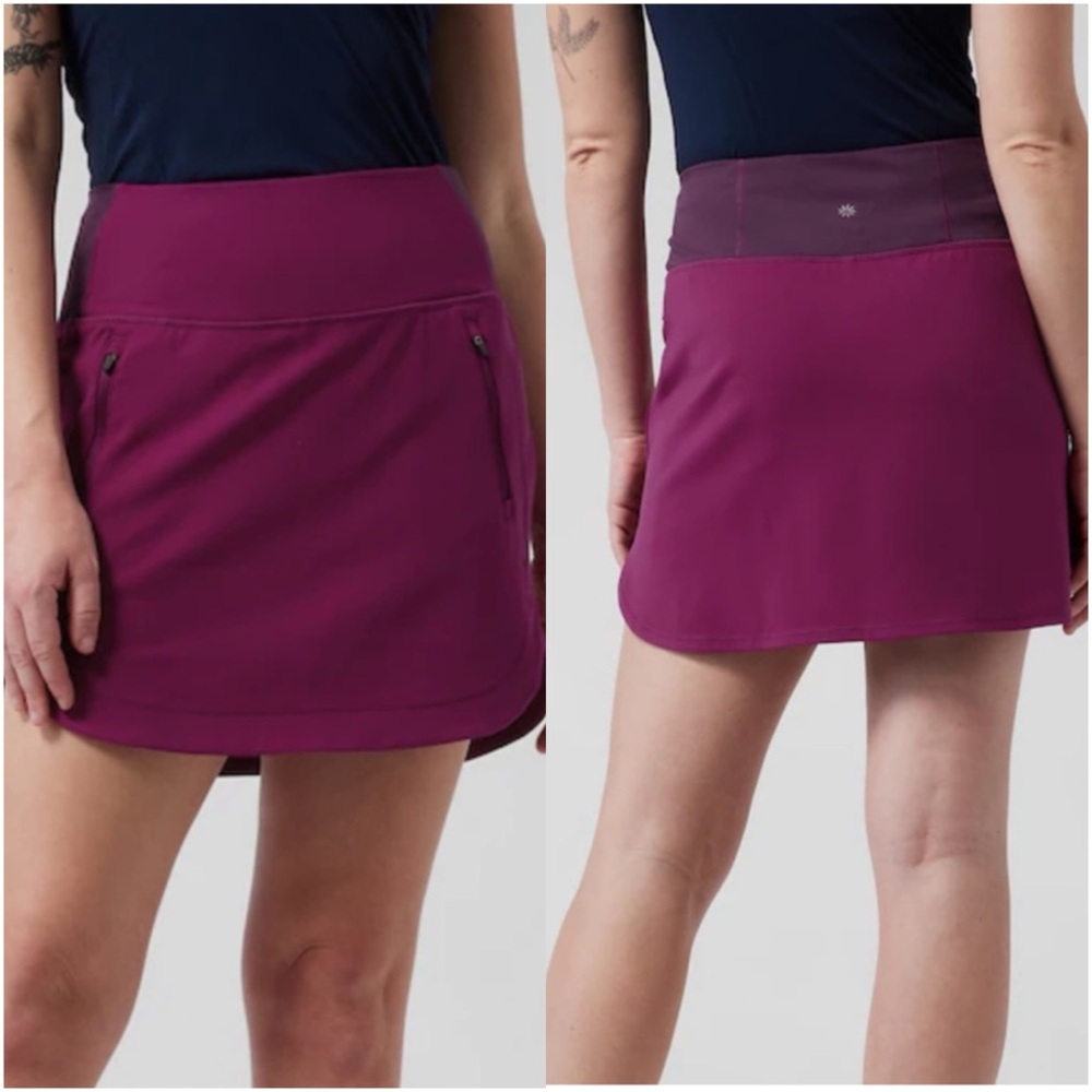 ATHLETA Fairway Golf Skort 16” in Exotic Fuchsia